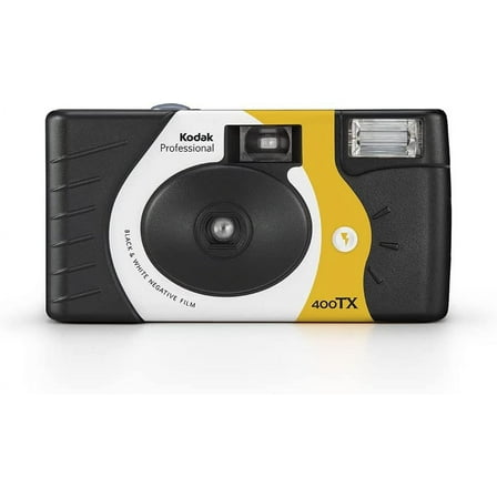 Kodak Professional Tri-X 400 Built-in Flash Black and White Negative Film Camera, Black