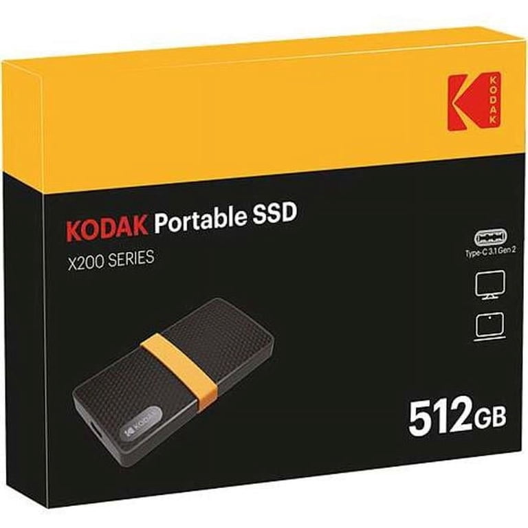 Kodak SSD X200 Type-C 512GB Solid State Drive - Walmart.com