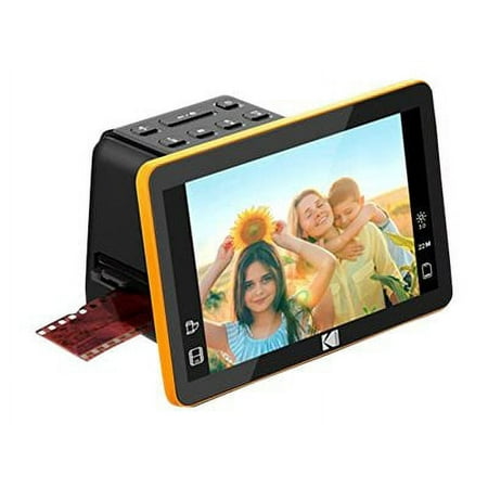 Kodak - Slide N Scan Digital Film Scanner with 7" LCD Screen - Black