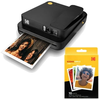 KODAK Smile Classic Digital Instant Camera with Bluetooth (Red) Scrapbook  Kit 