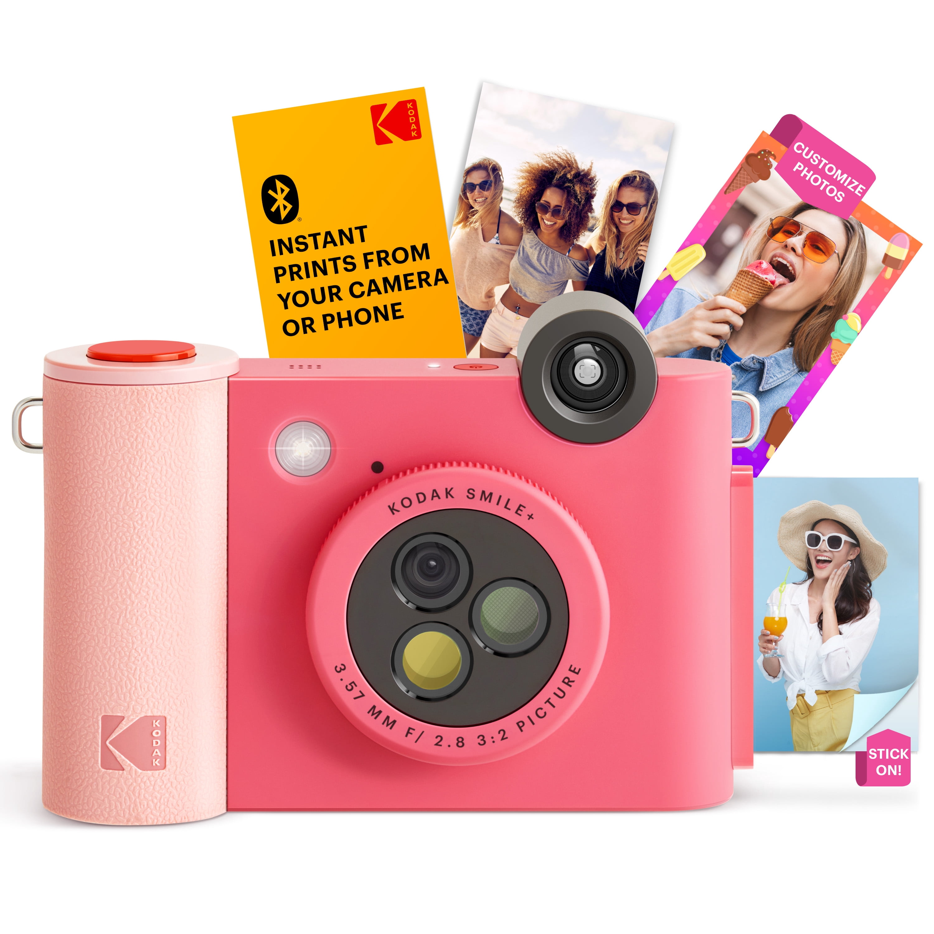 Kodak Smile+ Wireless 2x3 Digital Instant Print Camera with Effect Lenses & Zink Technology, Fuchsia