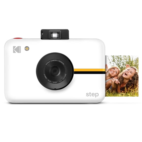 Kodak Step 10MP Image Sensor, ZINK Zero Ink Technology Instant Camera, White