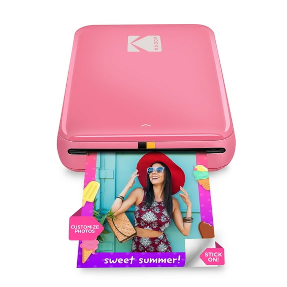 Kodak Step Mobile Instant Photo Printer 2x3 (Pink) Compatible with Ios & Android