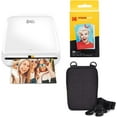 thumbnail image 1 of Kodak Step Mobile Instant Photo Printers Go Bundle with Zink Paper & Carrying Case, White, 1 of 8