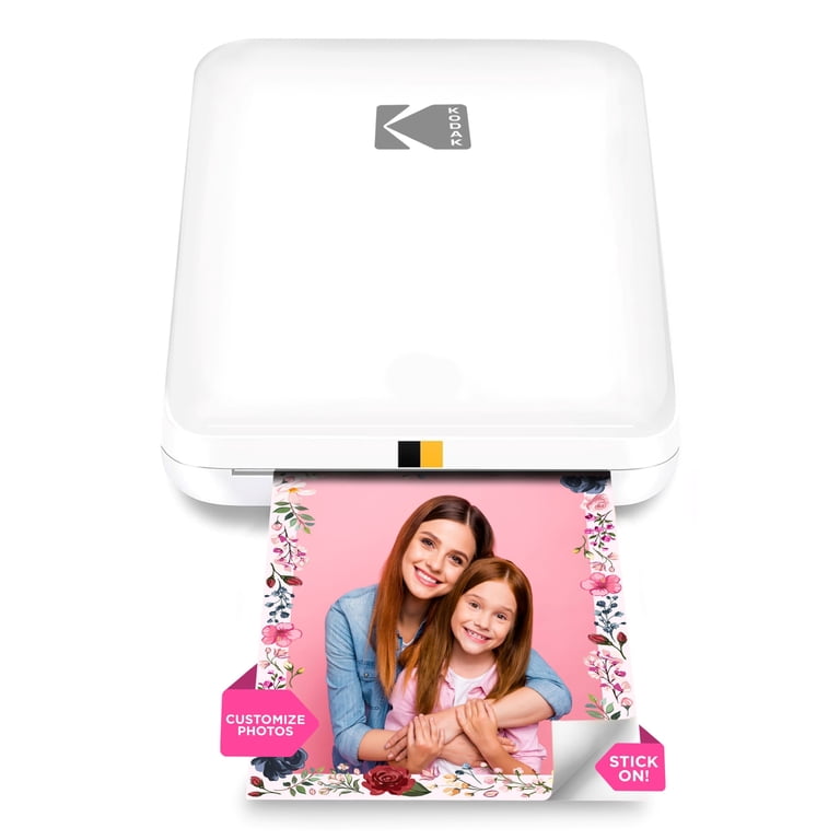 Kodak, Mobile Color Instant Photo Printer, 2x3‚Äù Slim, White