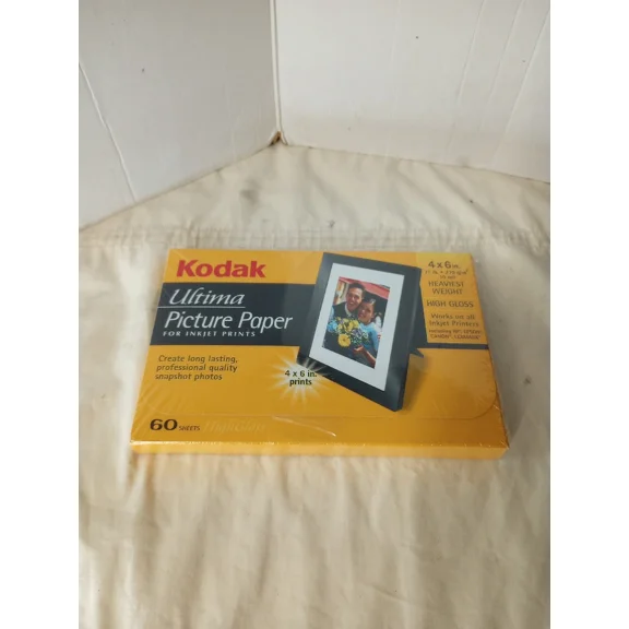Kodak Ultima Picture Paper, High Gloss (4" X 6", 60 Sheets) 71 Lbs