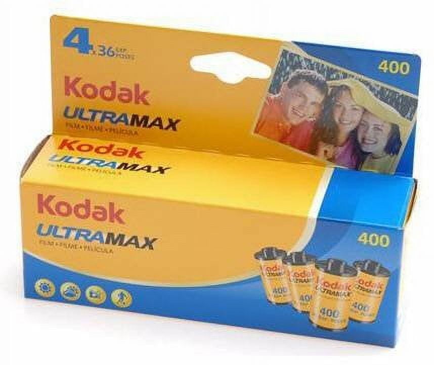 Kodak UltraMax 400 Speed 35mm Film, 4 Rolls, 36 Exposures Kodak UltraMax 400 Speed 35mm Film, 4 Rolls, 36 Exposures
