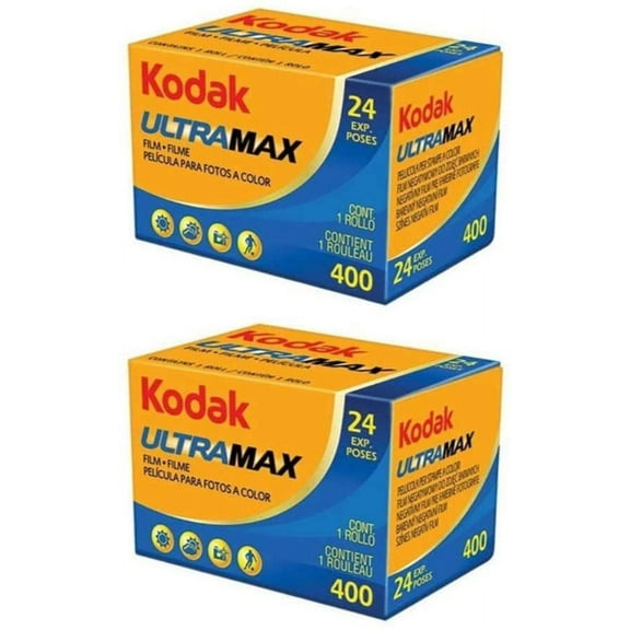 Kodak Ultramax 400 Negative Film Color, 24 Exposures, 35mm, 2 Count