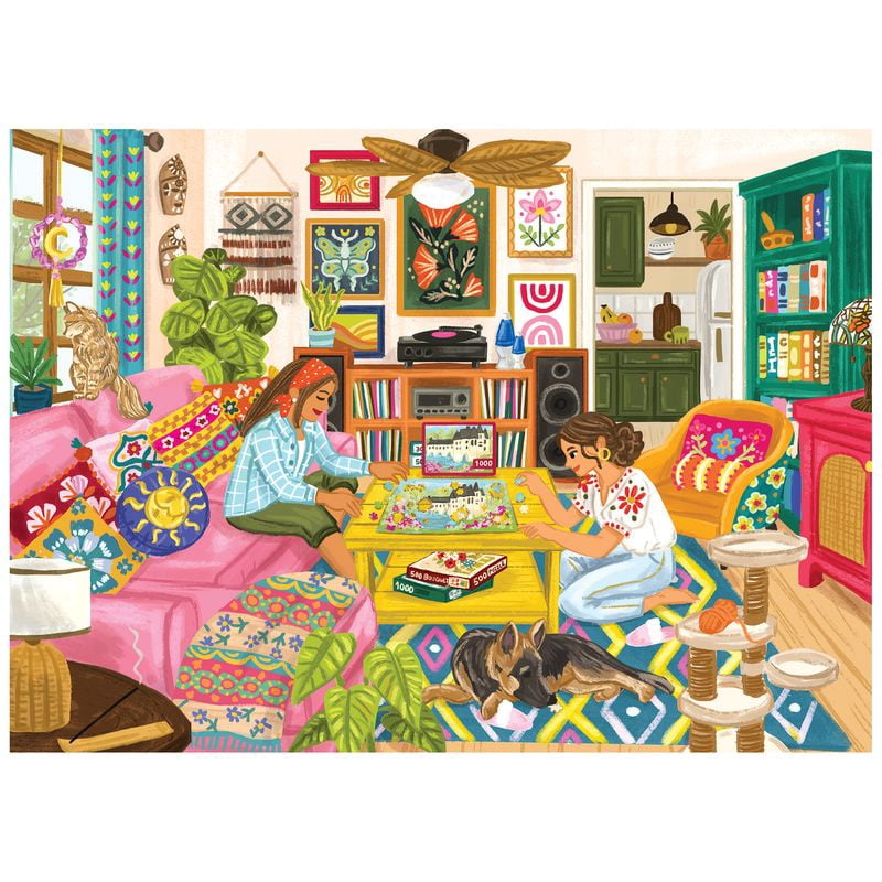 Kodak cork 1000pc - colorful boho living room