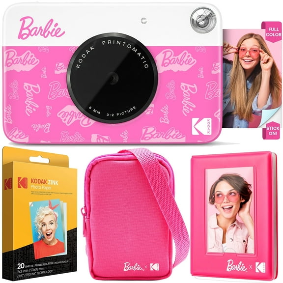 Kodak AMZRODBC2K3 Instant Digital Camera with Built-in Flash, Zink Paper, Pink, 1