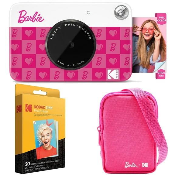 Kodak X Barbie Printomatic Instant Digital Camera with ZINK Zero Ink, 5MP, 2x3 Prints