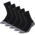 thumbnail image 1 of Kodal Copper Infused Crew Socks Business Athletic Moisture Wicking Odor Free Comfortable for All Day Wear (4/5 Pairs), 1 of 12