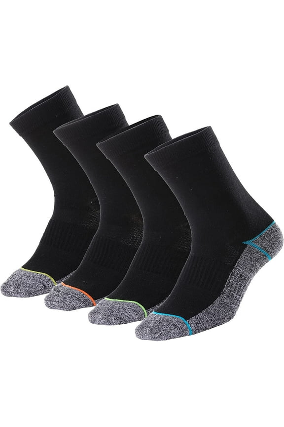 Copper Infused Crew Socks Business Athletic Moisture Wicking Odor Free Comfortable for All Day Wear (4/5 Pairs)