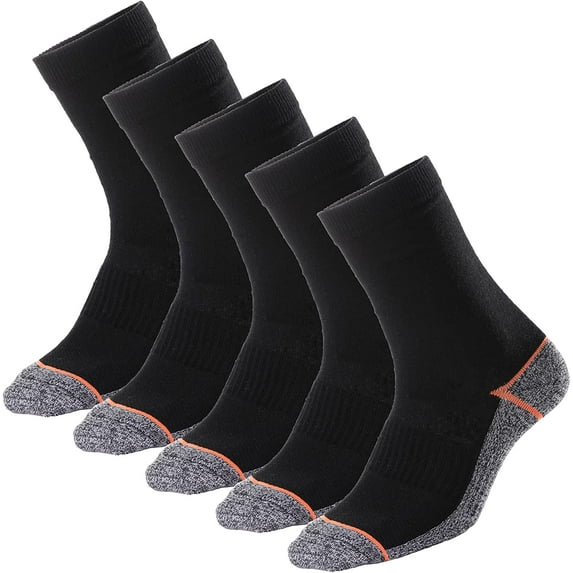Kodal Copper Infused Crew Socks Business Athletic Moisture Wicking Odor Free Comfortable for All Day Wear (4/5 Pairs)