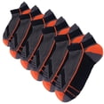 thumbnail image 1 of JQ Copper Infused Low Cut Socks 6-Pack — Arch Support, Anti-Odor & Cushioned for Training & Workouts Black, 1 of 8