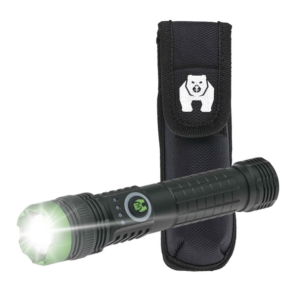 Kodiak Kram 1000-Lumen LED Tactical Flashlight, Rechargeable Emergency Light with Magnetic Charging