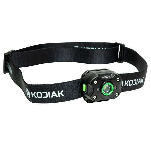 Kodiak 400 Lumen Rechargeable LiIon Ultralite Headlamp and Cap Light COB LED MultiColor Turbo