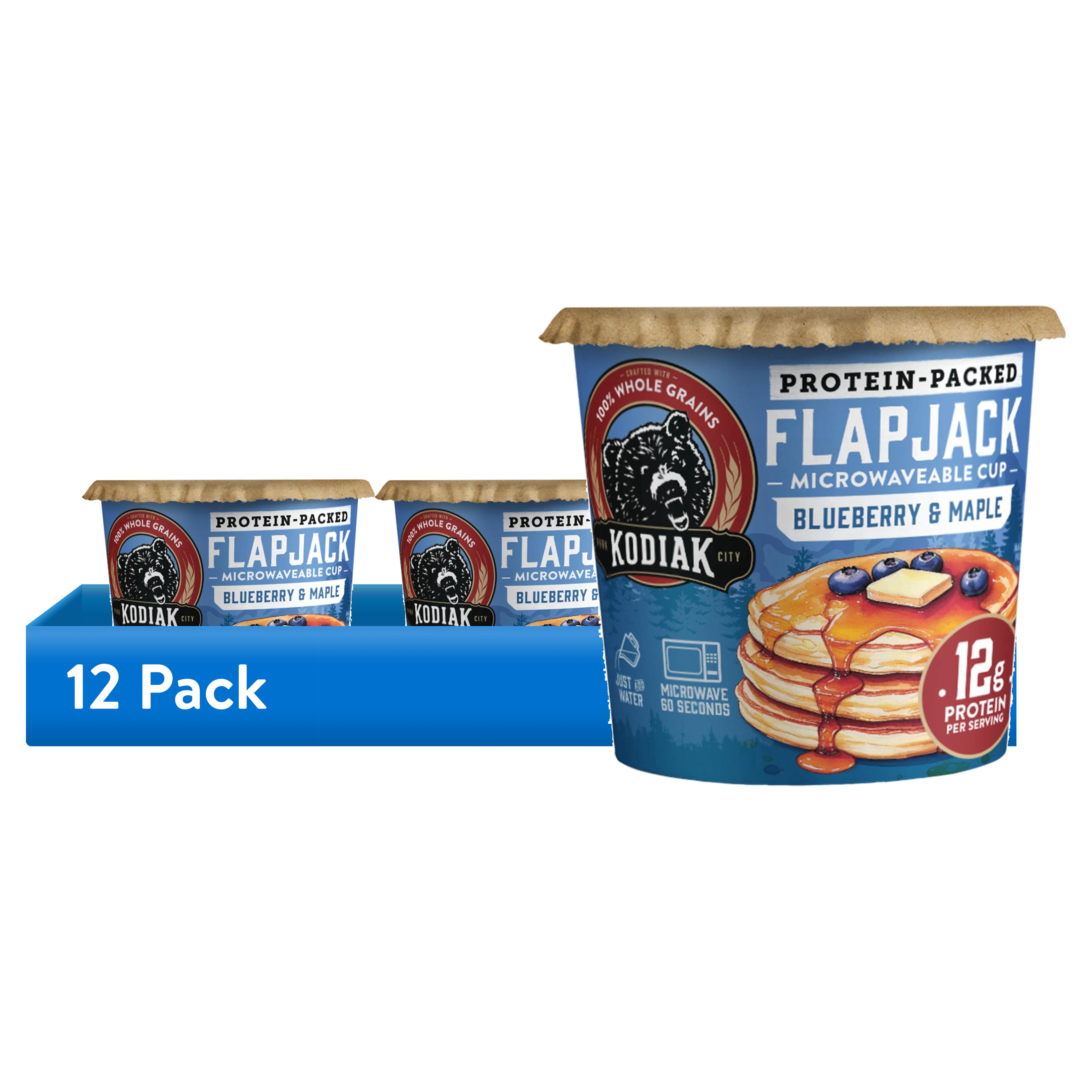 (12 pack) Kodiak Protein-Packed Blueberry and Maple Pancake Cup, 2.22 oz