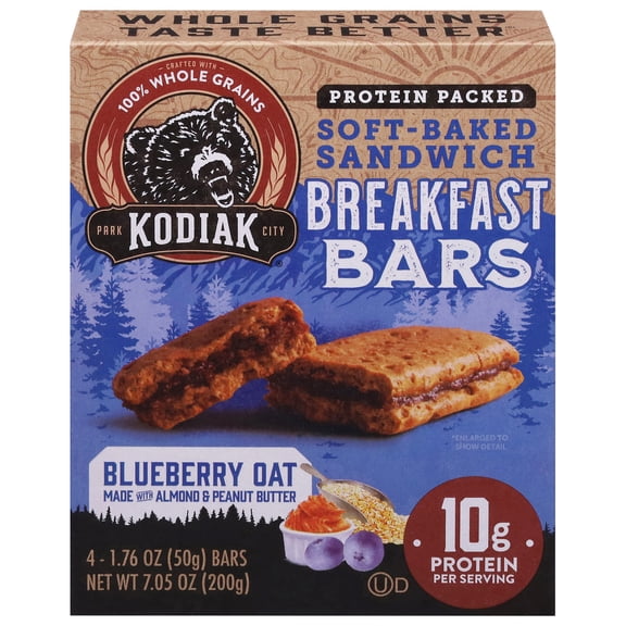 Kodiak Cakes - Brkfst Bar Blubry Oat - CS of 12-7.05 OZ