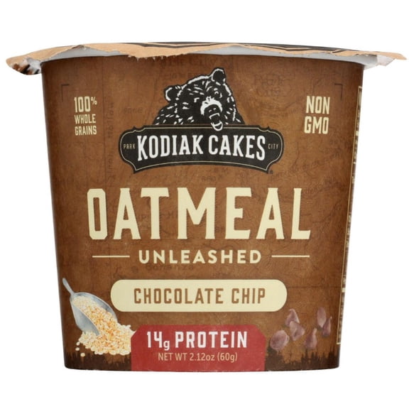 Kodiak Cakes Chocolate Chip Oatmeal in a Cup (Pack of 2)