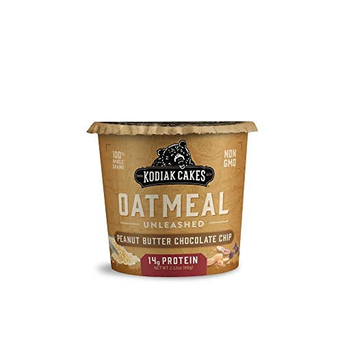 Kodiak Cakes Oatmeal Unleashed Cup, Peanut Butter Chocolate Chip, 2.12 oz (Pack of 8)