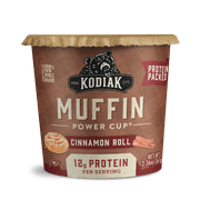 Kodiak Cakes Cinnamon Roll Muffin Cup, 12g of Protein per Serving, 2.36 oz