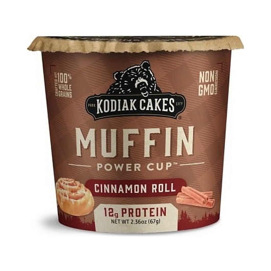 Kodiak Cakes Cinnamon Roll Muffin Cup, 2.36 Ounces, 12 per case