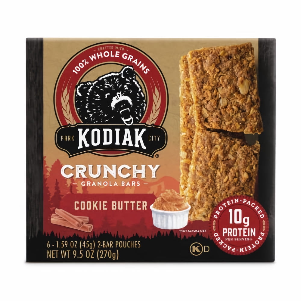 Kodiak Cakes Cookie Butter Crunchy Granola Bars (Pack of 5)