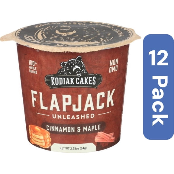 Kodiak Cakes Flapjack Cup Cinnamon Maple 2.25 oz (Pack Of 12)