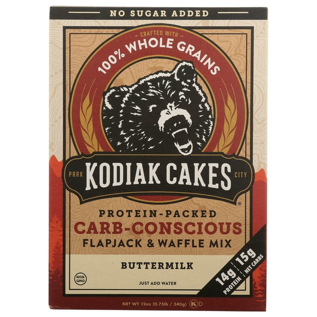 Kodiak Cakes Flapjack & Waffle Mix CarbConscious Buttermilk/ 12 Ounce