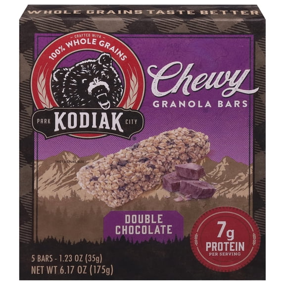 Kodiak Cakes - Granola Bar Dbl Choc Chwy - CS of 12-6.17 OZ
