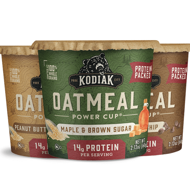 Kodiak Cakes Instant Oatmeal Cup Variety Pack Peanut Butter Chocolate