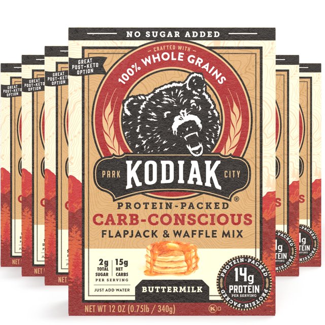 Kodiak Cakes Low Carb Pancake HYZ01 Mix Protein Waffles Mix (Pack