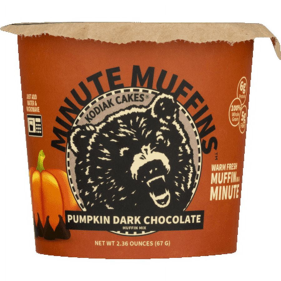 Kodiak Cakes Minute Muffin, Pumpkin Dark Chocolate, 2.36 Oz