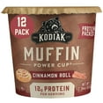 thumbnail image 1 of Kodiak Cakes Minute Muffins, Cinnamon Roll, 2.36 Oz (Pack of 12), 1 of 8