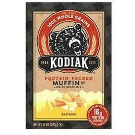 Kodiak Cakes Muffin Baking Mix, Banana, High Protein (Pack of 3)