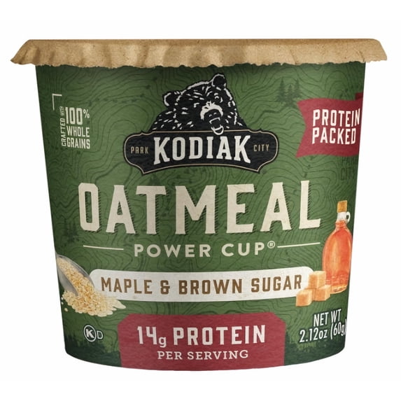 Kodiak Cakes Oatmeal Unleashed, Maple & Brown Sugar Instant Oatmeal, 2.12 Oz (Pack of 3)