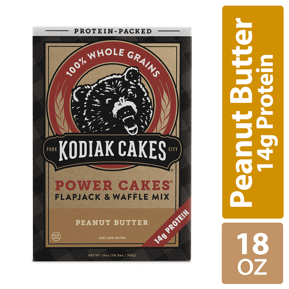 Kodiak Cakes Peanut Butter Flapjack and Waffle Mix, 18 oz