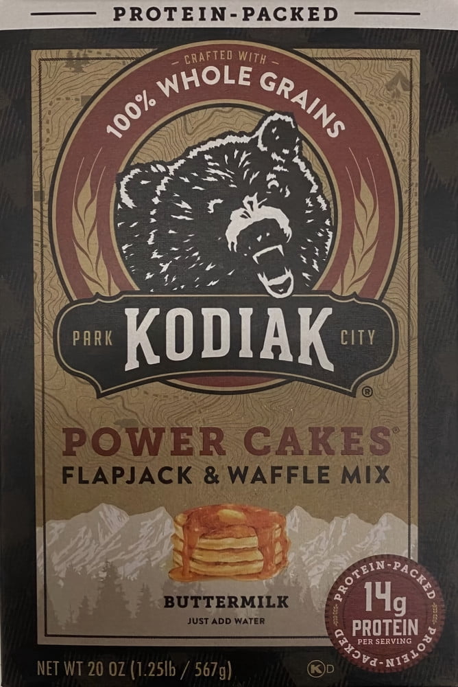 Kodiak Cakes Power Cakes Flapjack and Waffle Mix, Buttermilk, 20 oz (Pack of 4)