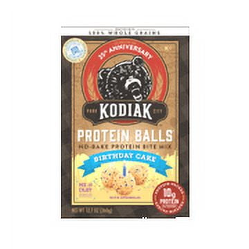 Kodiak Cakes Protein Balls Birthday Cake No-Bake Protein Bite Mix (Pack of 14)
