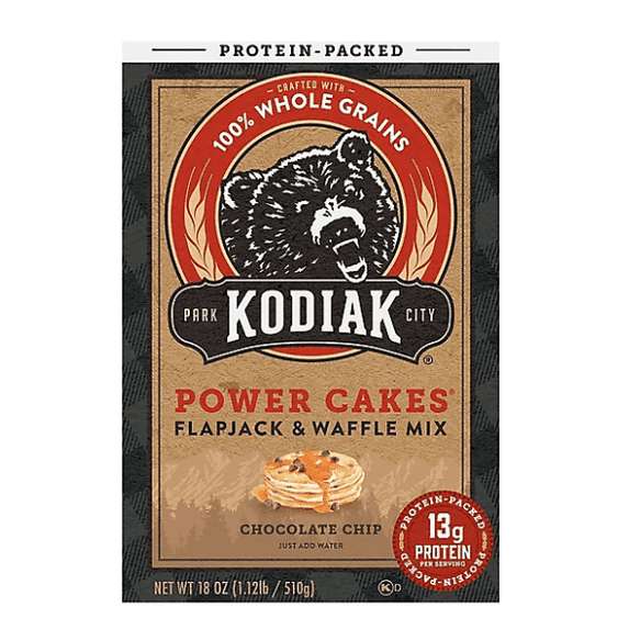 Kodiak Chocolate Chip Flapjack & Waffle Mix Box - 18 Oz