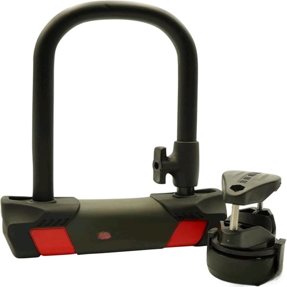 Kodiak Compact Heavy-Duty U-Lock with Dust Cap  Hardened Steel Shackle, Rubber-Coated Body, Weather-Resistant Keyway  High-Security Lock for Bikes, E-Bikes, Scooters & Tools