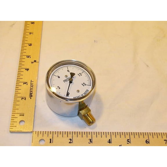 Kodiak Controls 25-15WC - 2.5" Dial 0/15"wc 1/4"BTM