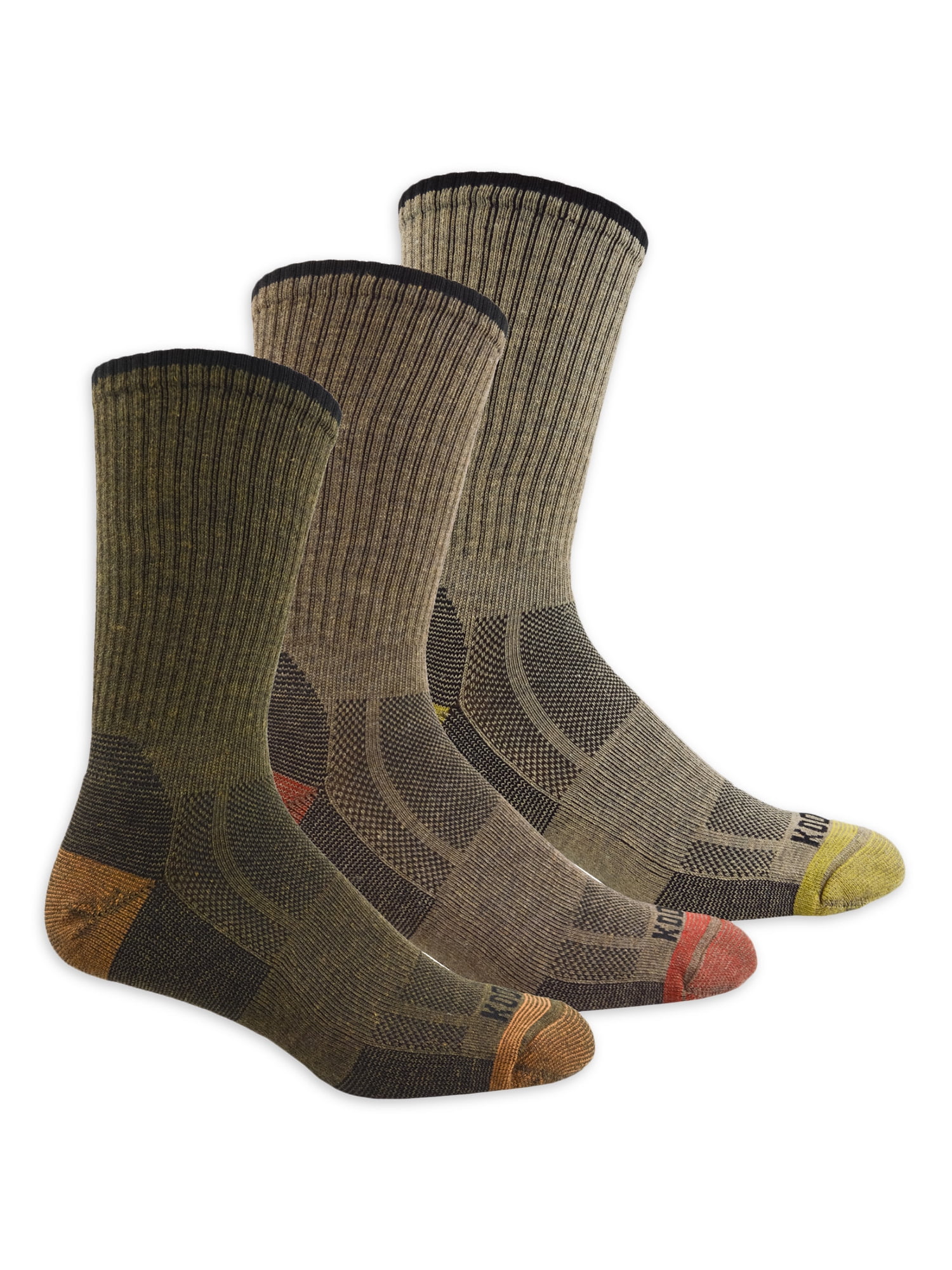 Kodiak Elements Men's Crew Sock, 3Pack