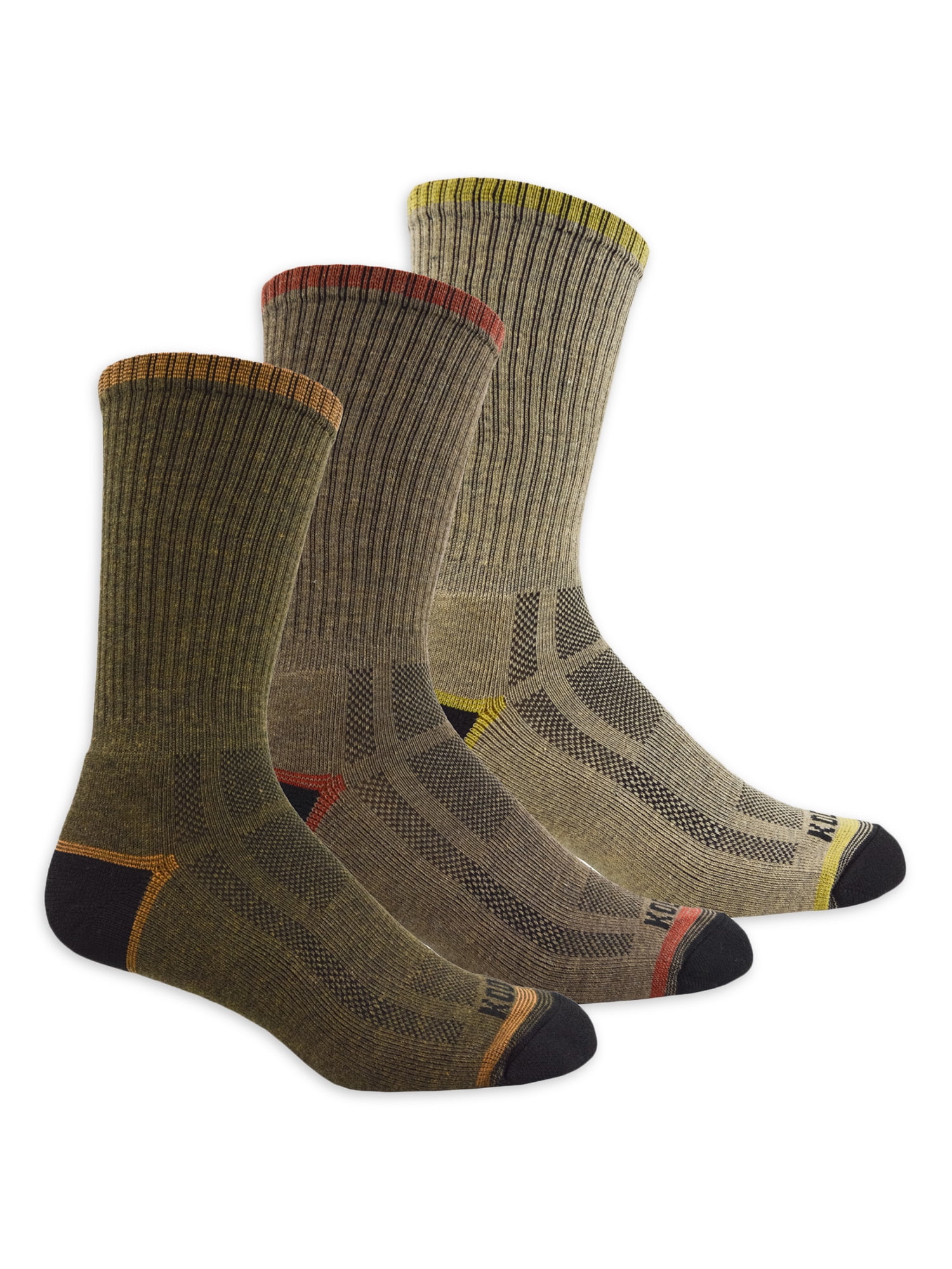 Kodiak Elements Men's Crew Sock, 3Pack