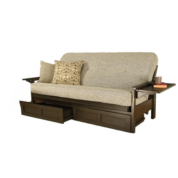 Kodiak Furniture Alamosa Sofa Sleeper Includes Storage and Canton Gray Mattress