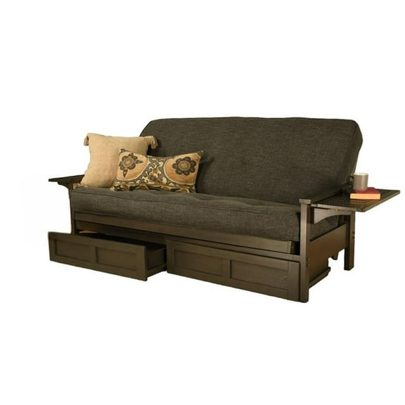 Kodiak Furniture Alamosa Sofa Sleeper Includes Storage and Linen Gray Mattress