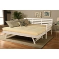 thumbnail image 1 of Kodiak Furniture Boho Wood Daybed/Pop Up Bed in White with Cream Mattresses, 1 of 10