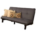 thumbnail image 1 of Kodiak Furniture Carson Wood Futon in Java Brown Finish with Twill Gray Mattress, 1 of 8