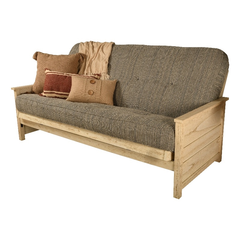 Kodiak Furniture Coil Hinged Fullsize Futon Mattress in Seaport Blue